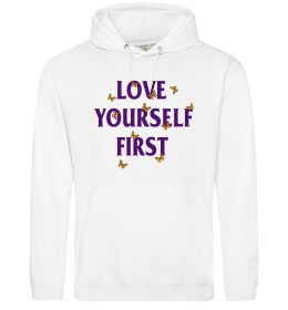 Женская толстовка (худи) Love yourself first