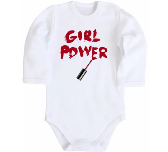 Дитячий бодік Girl power Білий фото
