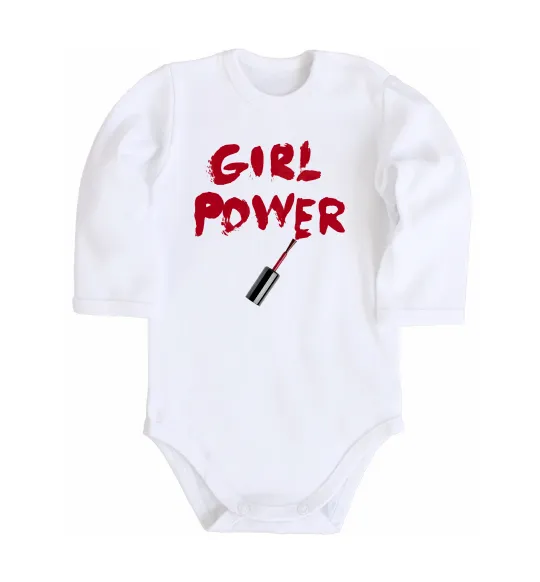 Детский боди Girl power Белый фото