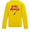 Дитячий світшот Girl power Сонячно жовтий фото