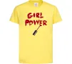 Дитяча футболка Girl power Лимонний фото