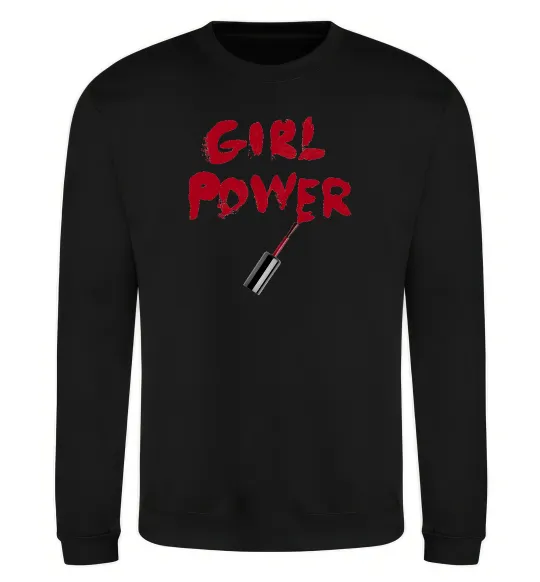 Світшот Girl power Чорний фото