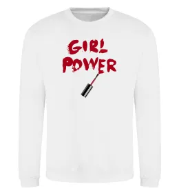 Світшот Girl power Білий фото