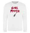 Світшот Girl power Білий фото