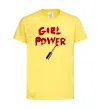 Дитяча футболка Girl power Лимонний фото