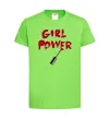 Дитяча футболка Girl power Лаймовий фото
