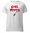 Чоловіча преміум футболка Girl power Білий фото