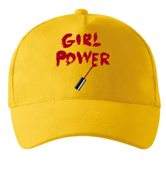 Кепка Girl power Сонячно жовтий фото