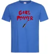 Чоловіча футболка Girl power Яскраво-синій фото