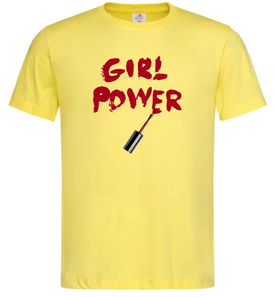 Чоловіча футболка Girl power Лимонний фото
