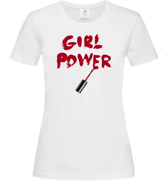 Жіноча футболка Girl power Білий фото