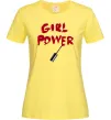 Жіноча футболка Girl power Лимонний фото