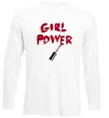 Лонгслів Girl power Білий фото