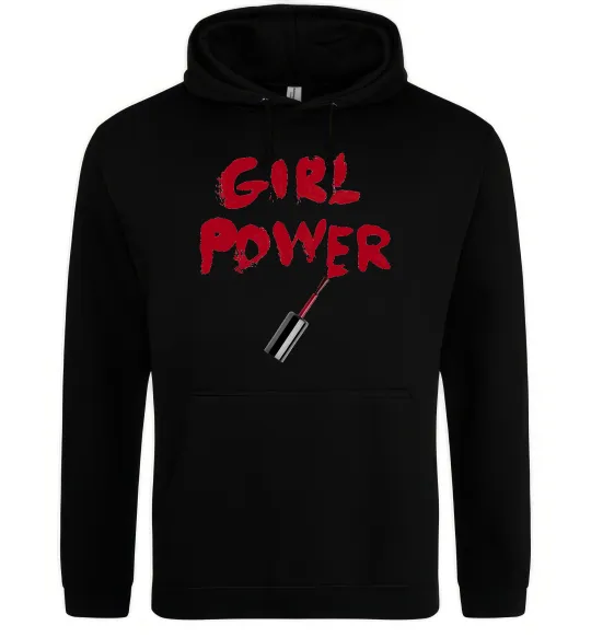 Жіноча толстовка (худі) Girl power Чорний фото