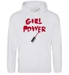 Жіноча толстовка (худі) Girl power Сірий меланж фото