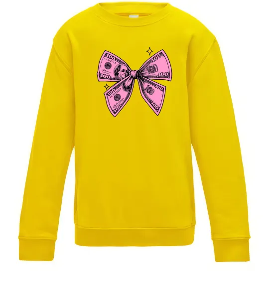 Дитячий світшот Бант з доларів Сонячно жовтий фото