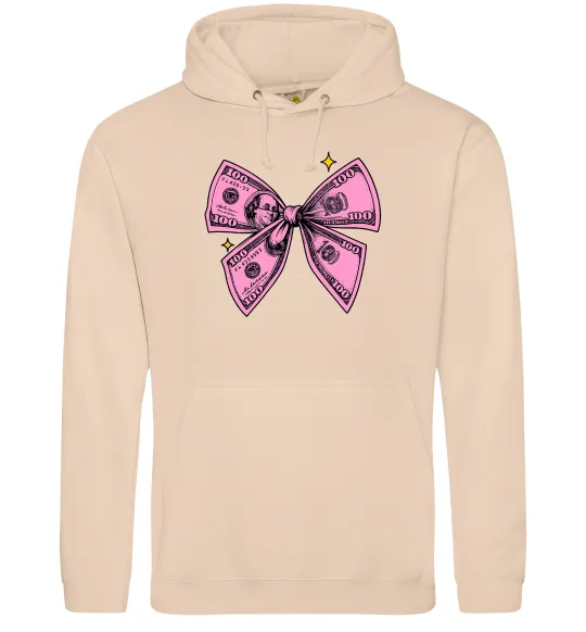 Жіноча толстовка (худі) Бант з доларів Пісочний фото