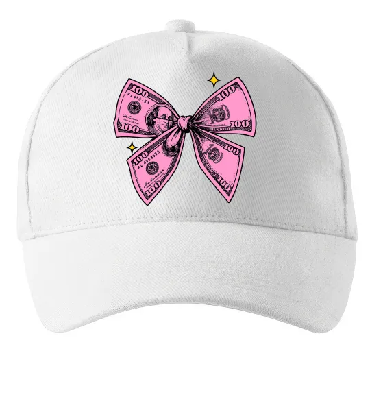 Кепка Бант з доларів Білий фото