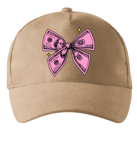 Кепка Бант з доларів Пісочний фото