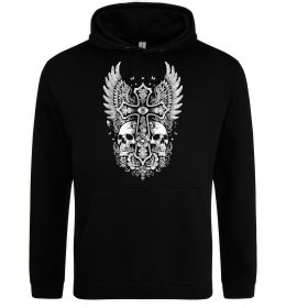 Женская толстовка (худи) Хрест з черепами
