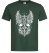 Мужская футболка Хрест з черепами Темно-зеленый фото
