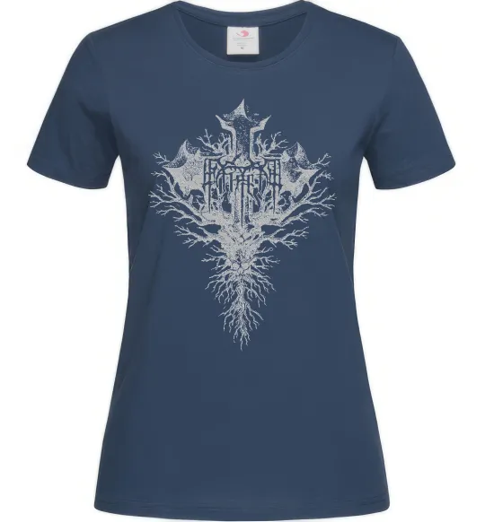 Женская футболка Хрест готичний Темно-синий фото