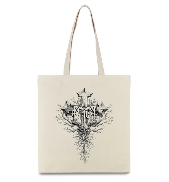 Эко-сумка Хрест готичний Бежевый фото