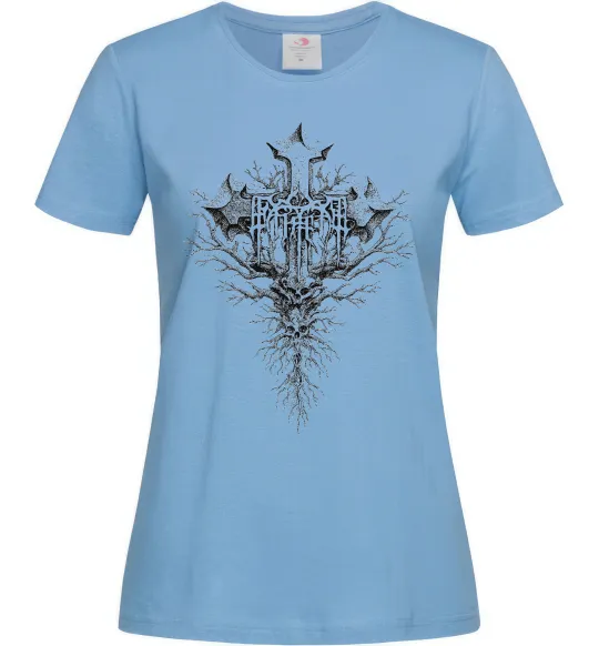 Женская футболка Хрест готичний Голубой фото