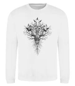 Свитшот Хрест готичний Белый фото