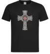 Мужская футболка Готичний хрест з орнаментом Черный фото