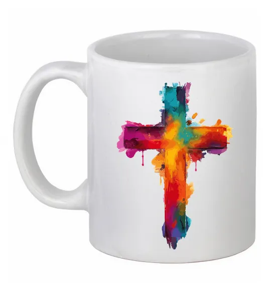 Чашка керамическая Cross Art Белый фото