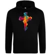 Мужская толстовка (худи) Cross Art Черный фото