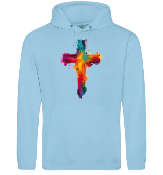 Женская толстовка (худи) Cross Art Голубой фото