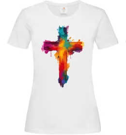 Жіноча футболка Cross Art Білий фото