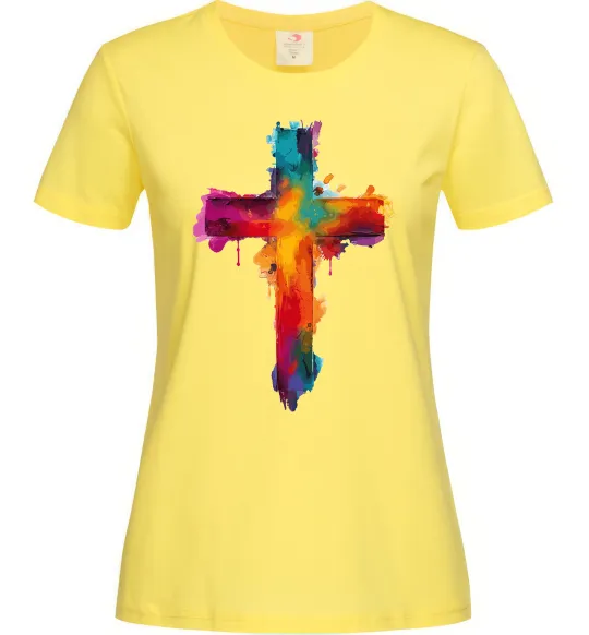 Женская футболка Cross Art Лимонный фото