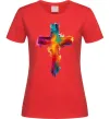 Женская футболка Cross Art Красный Женская футболка Cross Art Красный фото