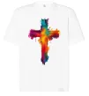Футболка Оверсайз Cross Art Белый фото