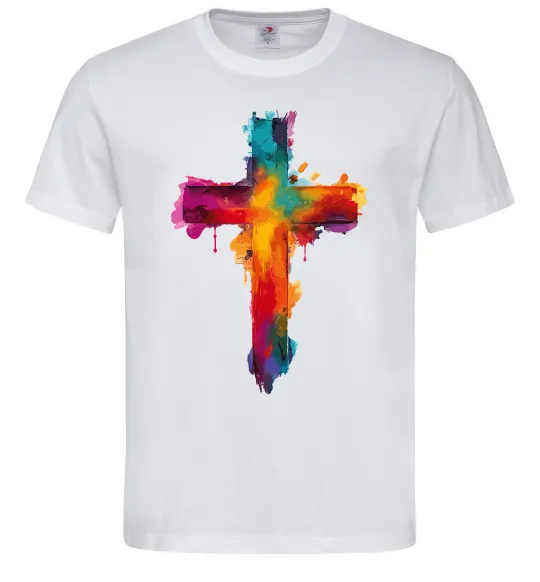 Мужская футболка Cross Art Белый фото