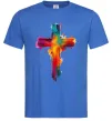 Мужская футболка Cross Art Ярко-синий Мужская футболка Cross Art Ярко-синий фото