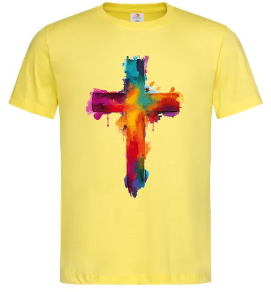 Мужская футболка Cross Art Лимонный фото