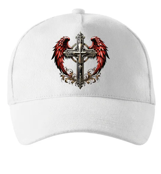 Кепка Хрест з крилами Белый фото