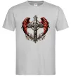 Мужская футболка Хрест з крилами Серый фото