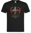 Мужская футболка Хрест з крилами Черный фото