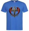 Мужская футболка Хрест з крилами Ярко-синий фото