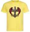 Мужская футболка Хрест з крилами Лимонный фото