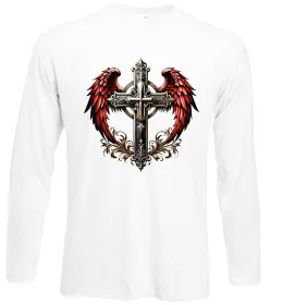 Лонгслив Cross Art Белый фото Лонгслив Cross Art Белый фото