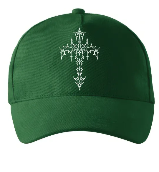 Кепка Gothic cross Темно-зеленый фото