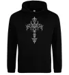 Женская толстовка (худи) Gothic cross Черный фото