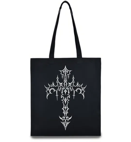 Эко-сумка Gothic cross Черный фото