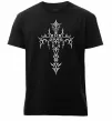 Мужская премиум футболка Gothic cross Черный фото